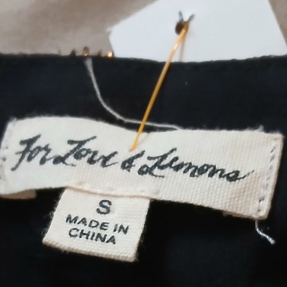 For Love And Lemons Black and Gold Long Sleeve Dress - Picture 11 of 11